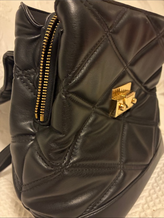 Gorgeous Michael Kors Black Quilted Backpack with Gold-Tone Hardware- NWT Gorgeous Michael Kors Black Quilted Backpack with Gold-Tone  main image 2